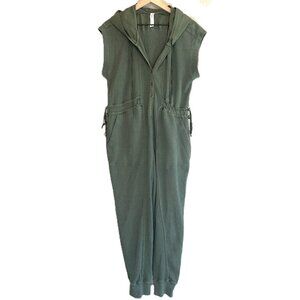 Daily Practice by Anthropologie Vapor Waffle Jumpsuit Color Moss Size SP